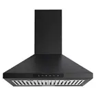 Euromaid 60cm Pyramid Canopy Rangehood, Matte Black CPT6MB