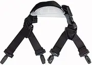 [Generic] Safety Hat Strap - Replacement Hard Hat Strap, Black Elastic Strap and Chin Cup | Hard Hats Chin Strap with Soft Chin Cup, Hard Hat Chin Strap for Most Hard Hats, Construction Workers
