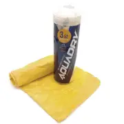 AquaDry XL SUPER ABSORBENT DRYING TOWEL CHAMOIS AUTO MARINE HOME SPORT COOLING