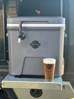 Camp Keg Outback Kegerator with Pub Style Tap - Black