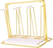 BEBEMOKO Cup Holder Cup Drainer Stand Bottle Drying Organizer Bottle Drying Stand Coffee Bar Mug Stacker Bar Accessories Drying Rack Mug Drying Cups Organizer Golden