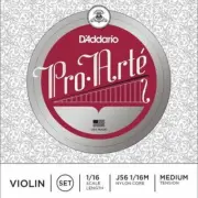 D'Addario Pro-Arte 1/16 Violin String Set: Medium Gauge - AUTHORIZED DEALER!