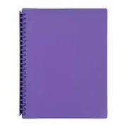 Marbig Refillable Display Book 20 Pocket Purple
