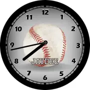 Personalized Clock - Baseball, Boys Room, Kids Room, Sports