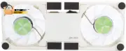 Portable Laptop Cooling Pad, with Antiskid Mount, Dual Light Emitting Fan, USB