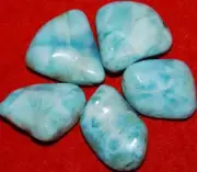5 Larimar Tumbled Stones #2