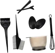 Minkissy Hair Dyeing Kit 7-in-1 Home Hair Coloring Tools Set Brush Bowl for Women Girls