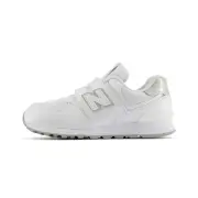 【NEW BALANCE】童鞋 574 全白運動鞋 全白學生鞋 魔鬼氈 NB童 慢跑鞋 跑步鞋(PV5742BE 銀色 Q8546 奧森)