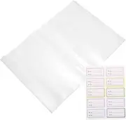 DOITOOL 10Pcs Book Cover Protective Sleeves for School Books Easy to Use Transparent Design for Exercise Books and Notebooks