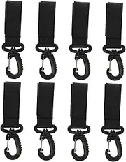 LIFKOME 8Pcs Stroller Hook Clips for Bags Rotation Diaper Bag Hangers Durable Hooks for Purses Shopping Bags and Gear Lightweight and Portable Design