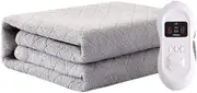 Electric Heating Blanket for Autumn and Winter, Fully Fitted Heated Mattress Cover | Double Size | Dual Control | Built in Advanced Overheat Protection System | Foot Warmth Technology | Fast