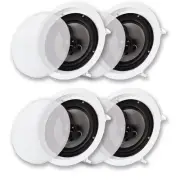 Acoustic Audio CS-IC83 Flush Mount In Ceiling Speakers with 8" Woofers 2 Pair