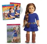 American Girl SAIGE DOLL w BOOK+DVD. RING, EARRINGS Sage Ret 2013 NEW In BOX