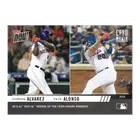 Yordan Alvarez Pete Alonso Rookie ofthe Year Topps Now November Card Month M-NOV