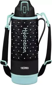 Thermos water bottle dot black 1.5L vacuum insulation sports bottle FHT-1500F