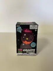 Groovy The Glowman Nee Doh Squishmas Snowman Stress Squeeze Toy Orange Bowtie
