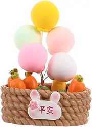 Cute Balloon Basket Dashboard Ornament Car Interior Decoration Accessory Adorable Vehicle Figurine for Peace and Happiness Easy Installation Durable Design