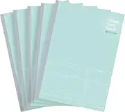 Kokuyo Campus Study Planner Notebook, Daily Ruled, Semi-B5, Mint Green, for 63 Days, Set of 5, Japan Import (NO-Y80MD-G)
