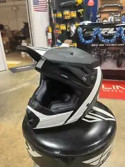 Youth Rise Helmet - Evac - Matte Black/White/Gray - Medium- OEM 0111-1327