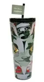 Starbucks x Alison Bremner Alaska Artist Wood Carving 2024 24 oz Tumbler NWT New
