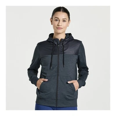 Saucony Women Solstice Zip Hoody Black Heather S Apparel