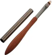 HONITANO Nail Smudge Pen Nail Brushes Home Striping Tools Nail Brush Pens Gel Striping Brushes Nail Dust Nail Art Salon Nail Tools Striping Pens Nail Doodle Pens Brown Wood