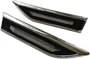 For Chevrolet, for Cruze, Led Side Marker Led Side Lights 2pcs Led Lamp Turn Light Fender Lamps Car Yellow White Car Turn Signal Light(BLACK Yellow)