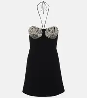 [Rebecca Vallance] Rebecca Vallance Cordelia embellished minidress UK 12 black
