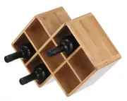 Bamboo Wine Rack Box 7 Bottles