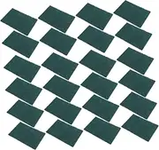 Zerodeko 30Pcs Non Scratch Dishwashing Scrubbers Reusable Multi Purpose Cleaning Pads for Kitchen Household Use Scouring Pads Cuttable for All Cleaning Tasks