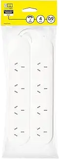 HPM Standard 4 Outlet Powerboard Pack of 2