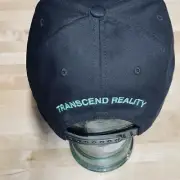 "Transcend Reality" Trippy Psychedelic Nerds Embroidered Black SnapBack Hat Cap