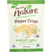 Back To Nature Dipper Crisps Rosemary Garlic 3.2 Oz