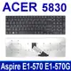 ACER 5830 全新 繁體中文 鍵盤 5830T 5830G 5830TG 5755 5755G (9.5折)