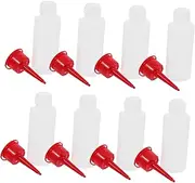 Plastic Glue Bottle Squirt Squeeze Pointed Bottle Paint Touch up Bottles Condiment Nozzle Dispenser for Container Paint Squeeze Bottles Squeezable Dropper Applicator Red