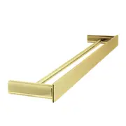 The Gabe 600/800mm Double Towel Rail Brushed Gold