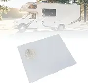 Diyeeni RV Screen Door Slide Panel, Replacement RV Screen Door Parts, Plastic Clear Slide Panel with Push Down Knob Opener, Easy Installation, OE Number-239061, 12x9.75 Inches