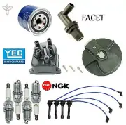 Tune Up Kit Filters Cap Rotor Wires & NGK Plugs for Honda Civic del Sol 93-95