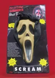 Scream Ghost Face Bleeding Sangrienta Halloween Mask Rare Spanish Version SEALED