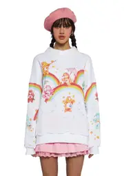 [Dolls Kill x Care Bears] Dreamy Days On A Cloud Collard Sweatshirt