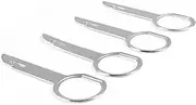 Keple Car Radio Removal Tool Key DIN Release Keys for FORD: Focus, Transit, Connect, Fiesta & Fusion, C-Max, Mondeo, Mk, S, St, 6000 CD, Sony 6 Disc Head Unit CD Player Pins, Stereo Tools | 4pcs
