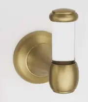 Alno A7381-SB Royale Acrylic Bath Robe Hook Satin Brass