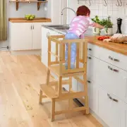 Kids Kitchen Step Stool，Toddler Standing Tower with CPC Certification, Remova...