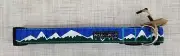 Walk-e-Woo Blue Snowcapped Mountains Printed Nylon Large Dog Collar New