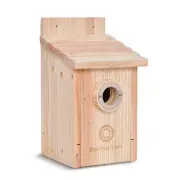 Wooden Bird House – Durable Nesting Box with Predator Guards for Wild Birds