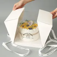 在飛比找蝦皮購物優惠-【客製化】【蛋糕盒 印logo】手提 高檔 4寸6寸8寸生日