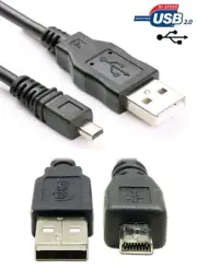 EMC-5U USB Battery Charger Data Cable Cord Lead for Casio Exilim EX-ZS10 Camera