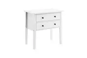 Sarantino Sven Bedside Table Night Stand - White