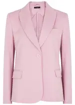 Max Mara Weekend Rosetta Cotton-blend Blazer - Pink - S (UK8-10 / S) S (UK8-10 / S)