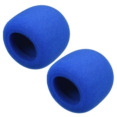 2PACK Thicken Sponge Foam Mic Cover Handheld Microphone Windscreen Blue -for KTV
